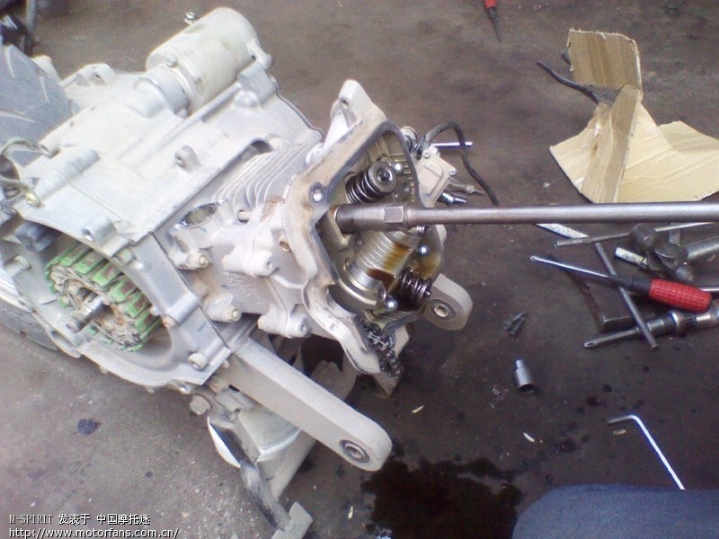 我的海王星HS125T 换超越离合器,.有图。 - 踏