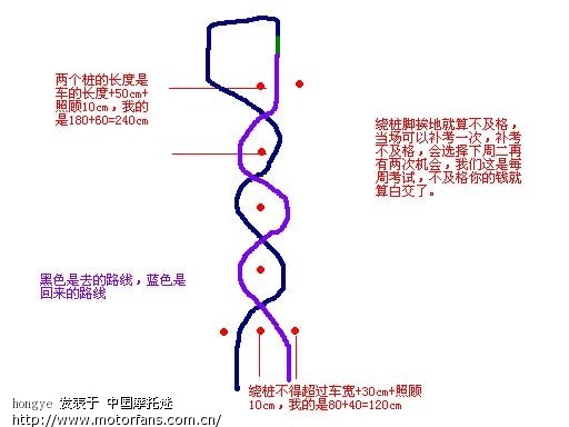 今天去考E照了,附桩考图和数据供参考。 - 踏板