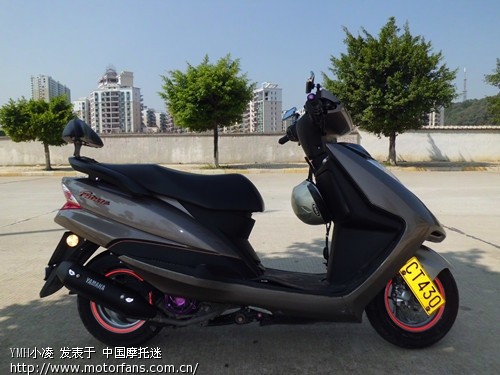 凌鹰100·小改前挡坭板 - 踏板论坛 - 雅马哈踏