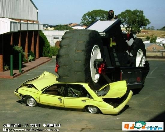 发几组关于摩托车的搞笑图片 大家轻松一下 - 