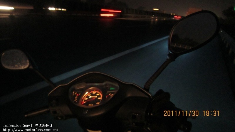 今晚从郫县回华阳骑甲鱼(佳御110)误上了绕城