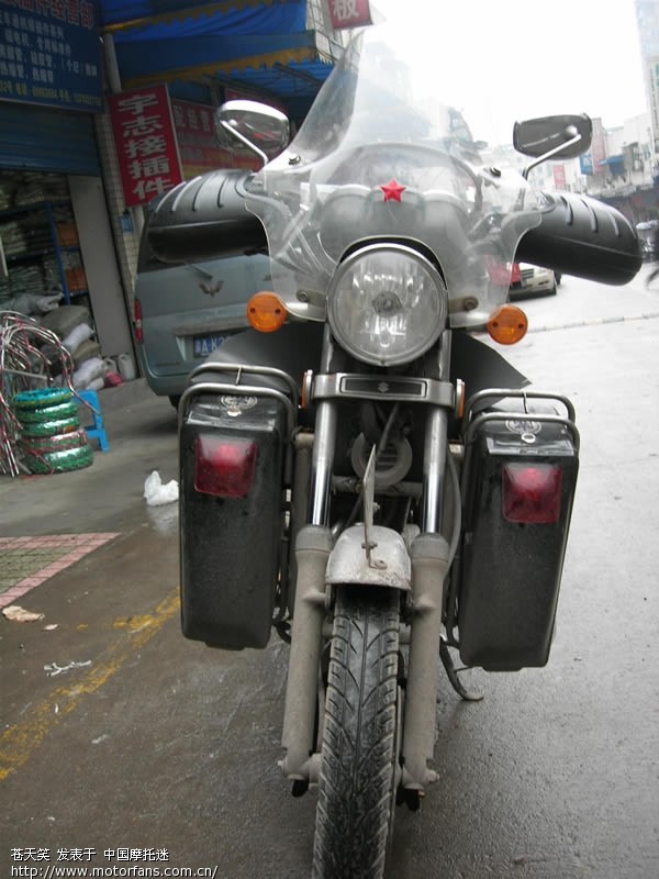 我的摩托车挡风设计、放在银钢山地王上不错 