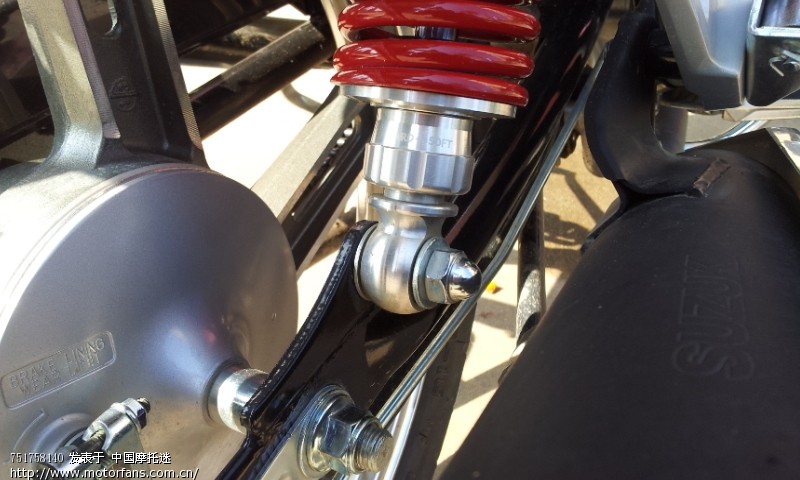 EN150后避震怎么调啊,请教一下高手 - 豪爵铃