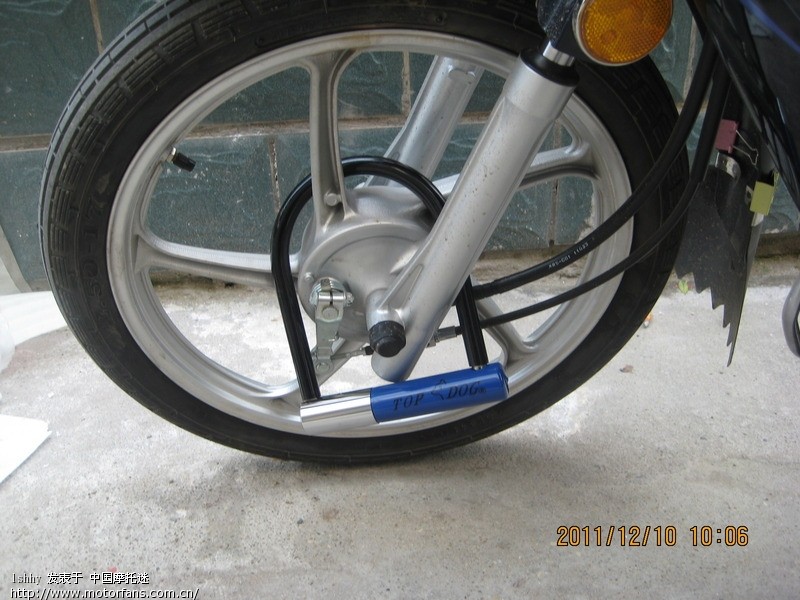 晒晒新车、新锁和自己动手安装的前轮挡泥皮(