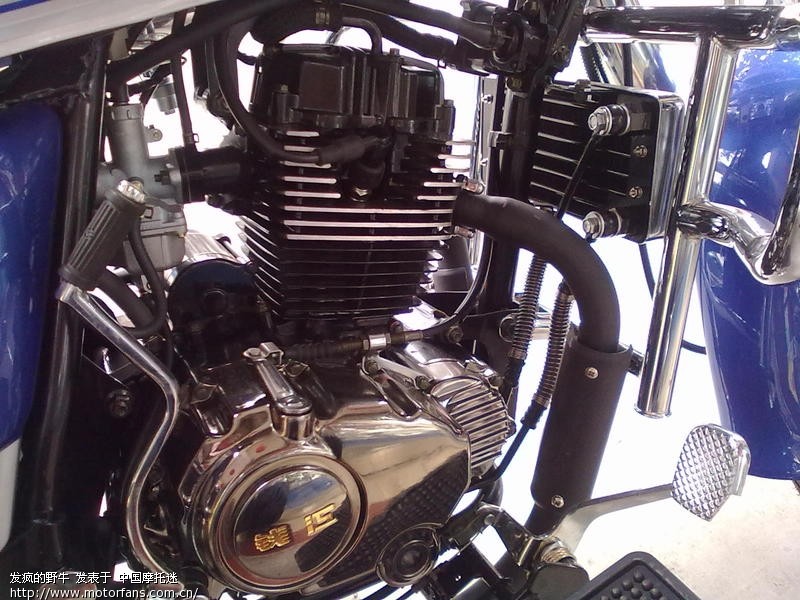 新买的qj150-18f蓝色款。 - 摩托车论坛 - 钱江摩