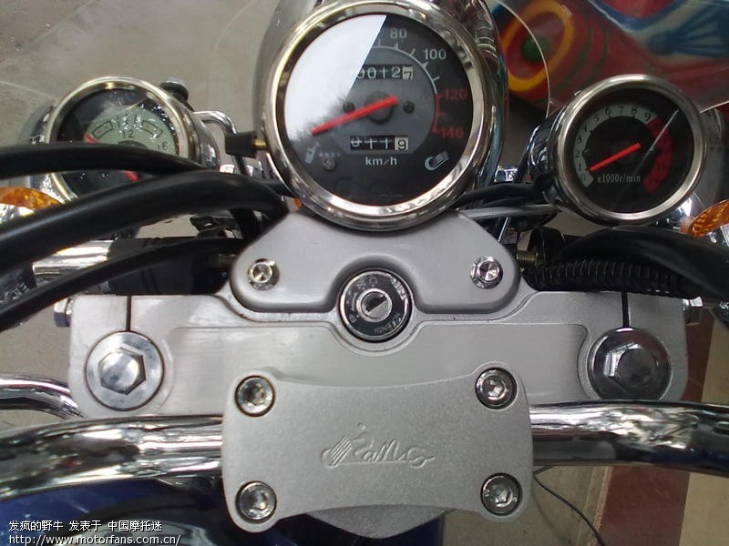 新买的qj150-18f蓝色款。 - 摩托车论坛 - 钱江摩