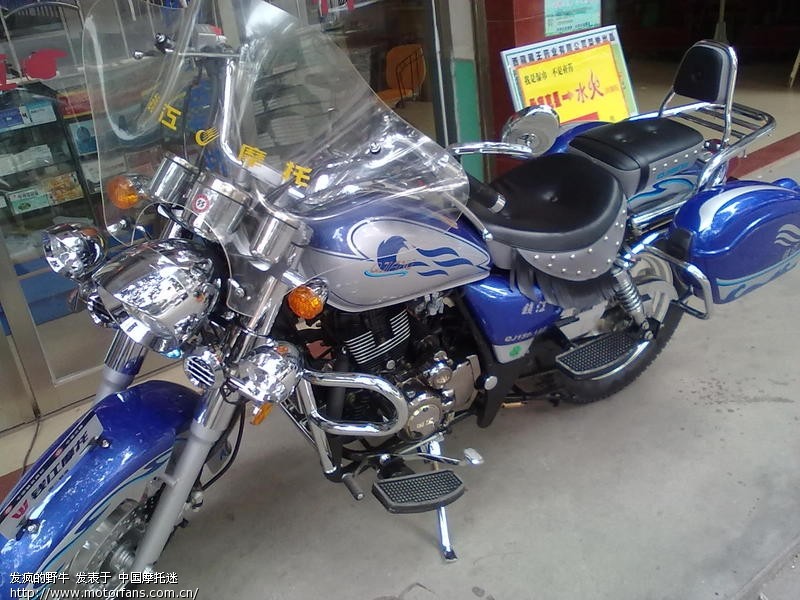 新买的qj150-18f蓝色款。 - 摩托车论坛 - 钱江摩