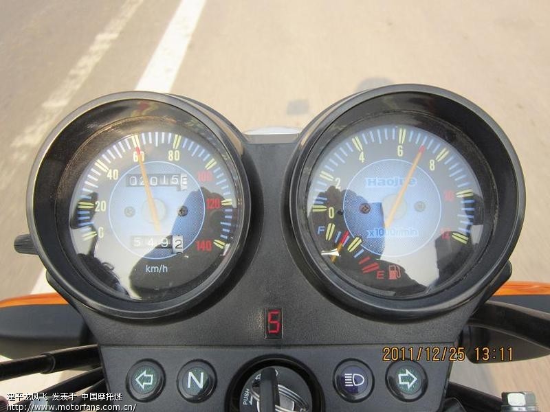 破顶杆HJ125-7F(速度表竟然比GPS测的还慢)