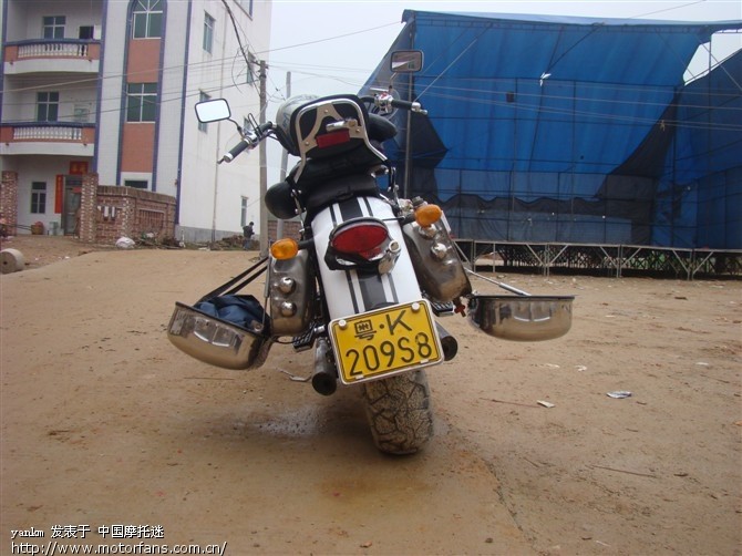 绝无仅有 自制摩托车不锈钢边箱、油箱。 - 维