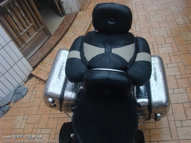 绝无仅有 自制摩托车不锈钢边箱、油箱。 - 维