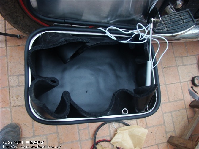 绝无仅有 自制摩托车不锈钢边箱、油箱。 - 维