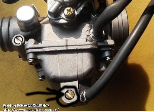 大家来看看这是化油器放油螺丝吗?有图-+弯
