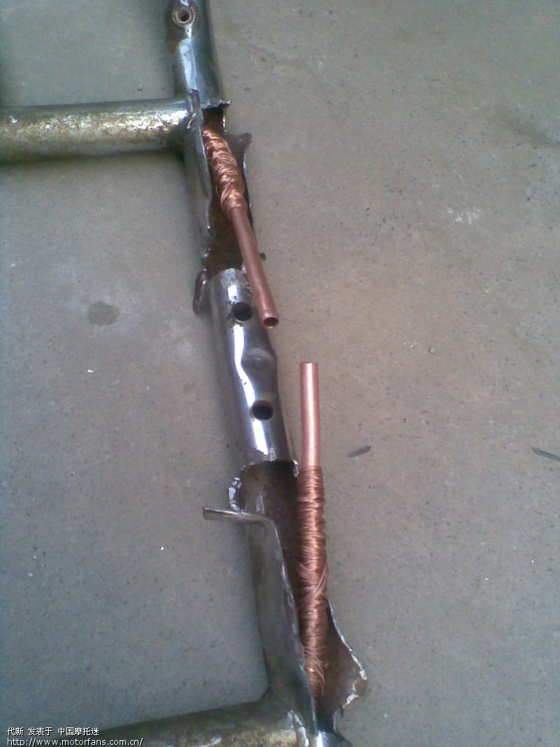 手工制作摩托车保险杠式油冷(水冷)散热器(图更