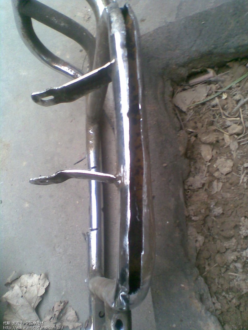 手工制作摩托车保险杠式油冷(水冷)散热器(图更