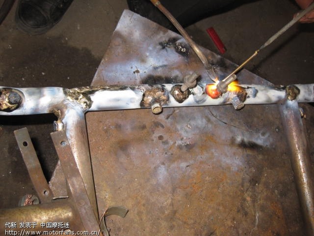 手工制作摩托车保险杠式油冷(水冷)散热器(图更