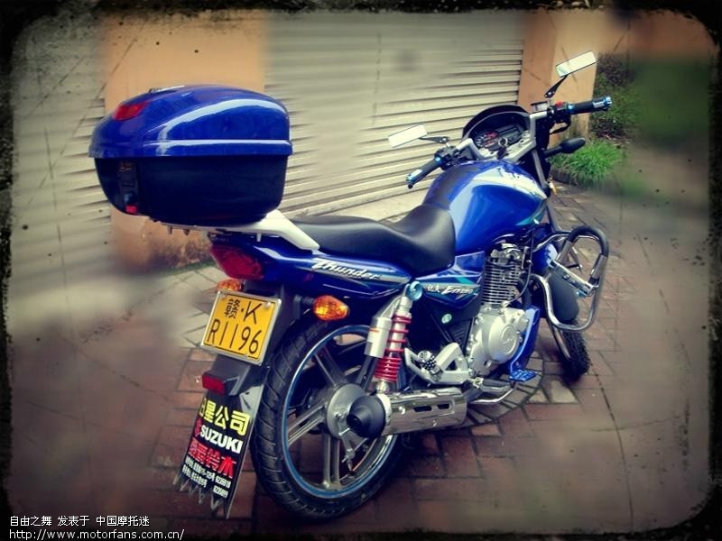 豪爵铃木EN150新车小改,新余征程海翔杰作(图