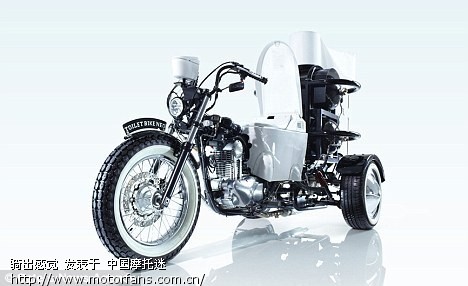 日本推马桶摩托车:粪便做燃料最高时速80公里