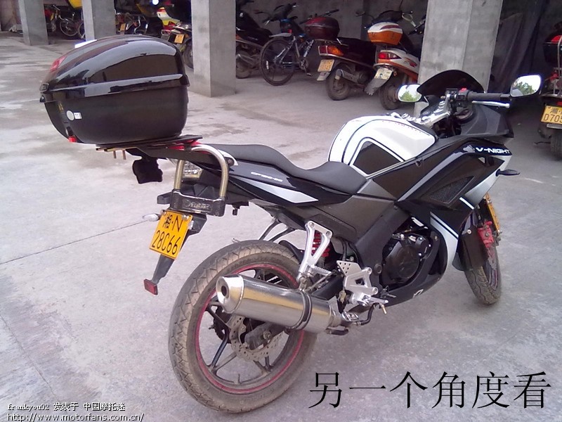 夜猫加装尾箱和前挡泥板,多图 - 摩托车论坛 - 春