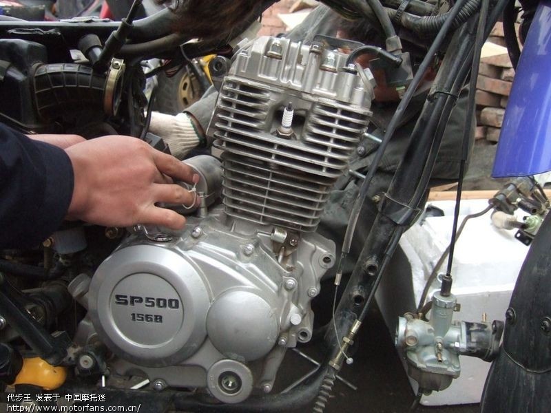 跨期125车型改装250发动机成功安装! - 北京摩
