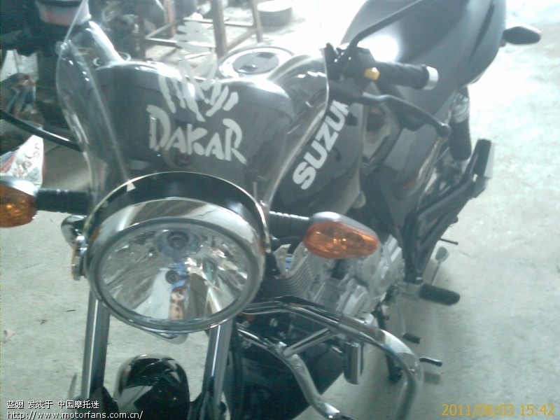 看看这图,EN125-2F前面装挡风玻璃漂亮吗? - 