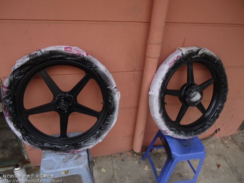 GT125轮毂喷漆 - 维修改装 - 摩托车论坛 - 中国