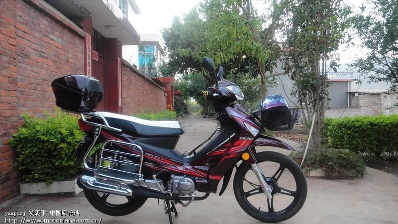 最近购入的豪爵HJ110-2C弯梁摩托车。 - 弯梁