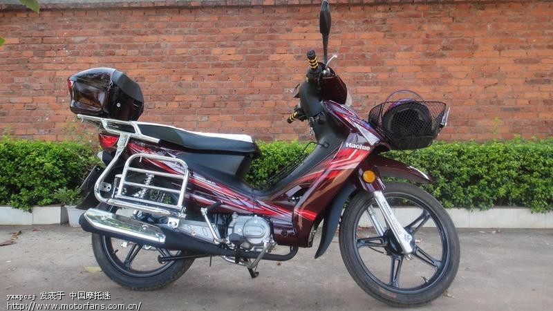 最近购入的豪爵HJ110-2C弯梁摩托车。 - 弯梁
