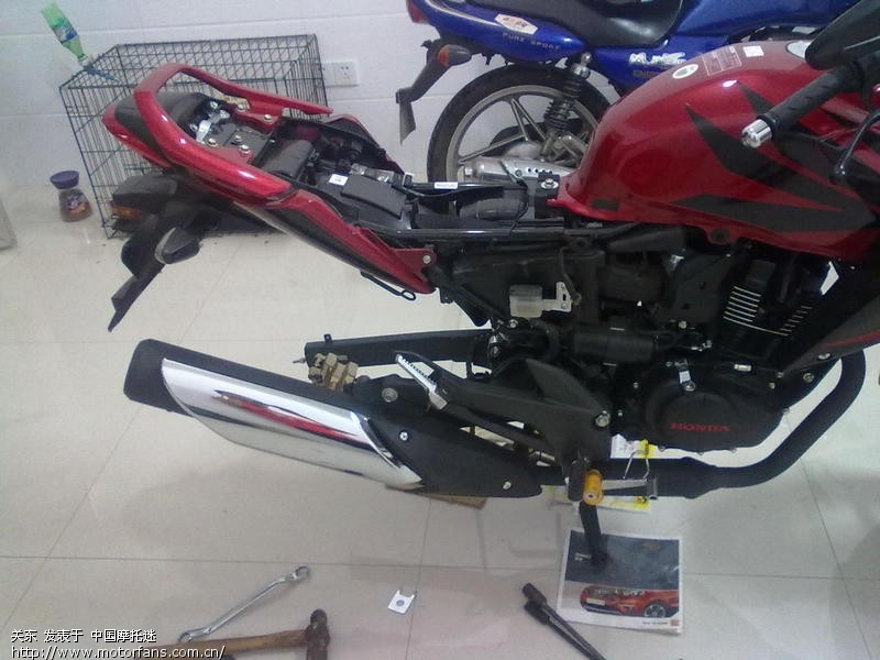 600KM更换后减震 - 五羊本田 - 幻影150活动专