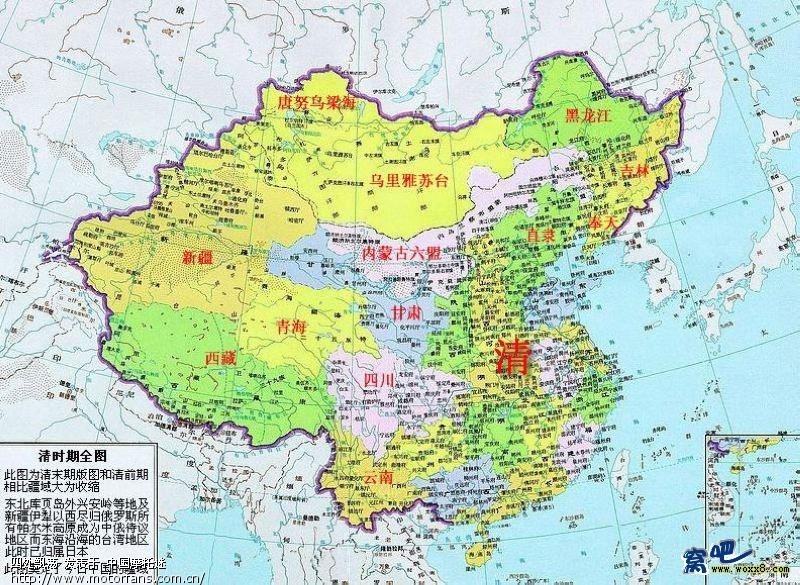 谁说中国地图是只大公鸡?有图有真相! - 摩托迷