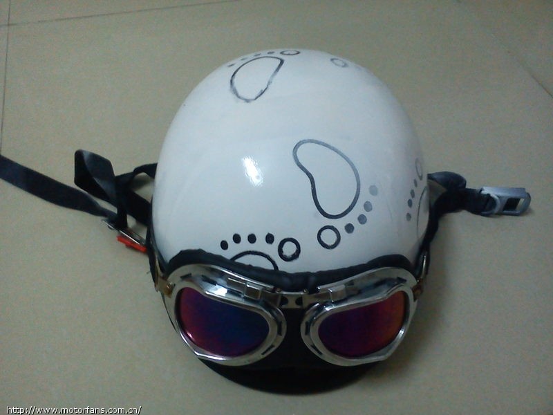 今日下雨无聊喷头盔 - 维修改装 - 摩托车论坛 -