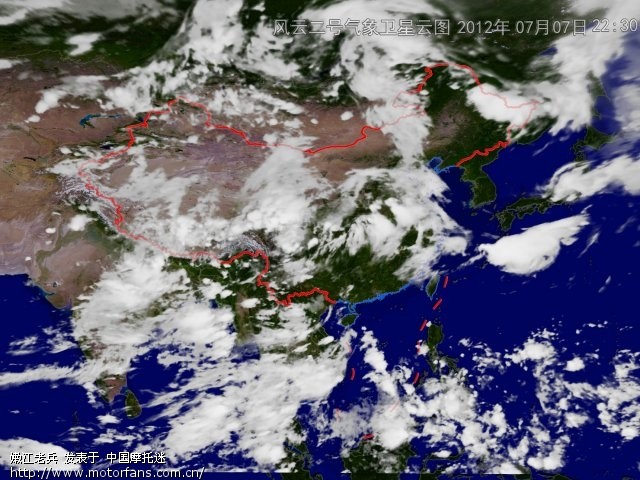 气象卫星云图 - 陕西摩友交流区 - 西安中老年摩