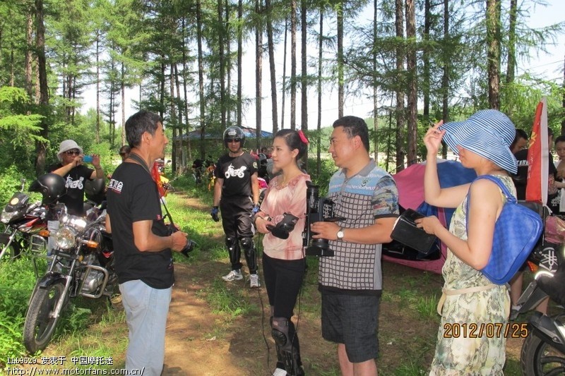 牡丹江摩友会应电视台之约录制了摩旅节目 - 黑