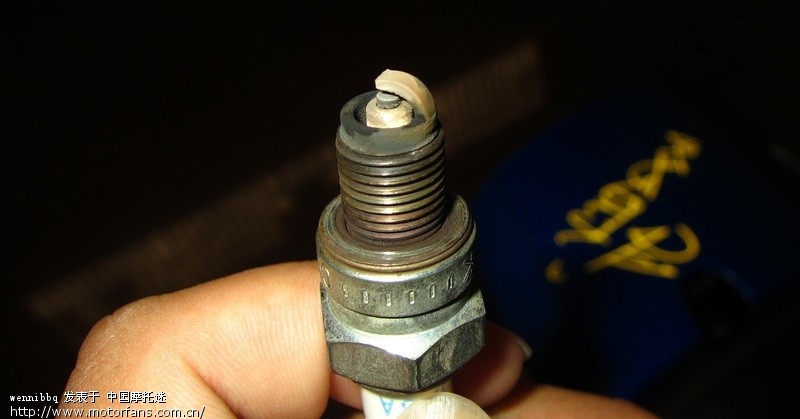 火花塞烧成白色了。 - 雅马哈 - 摩托车论坛 - 中
