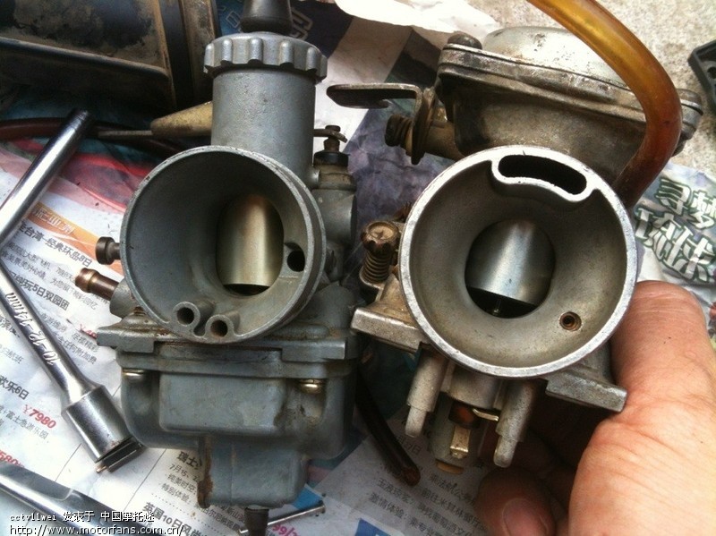 gs125柱塞式化油器和真空膜化油器使用对比 -