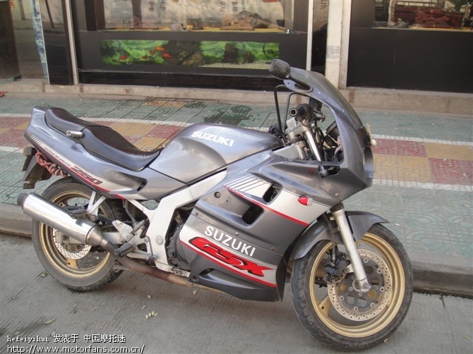 铃木GSX250征服者 合肥车牌照到期,当无牌处