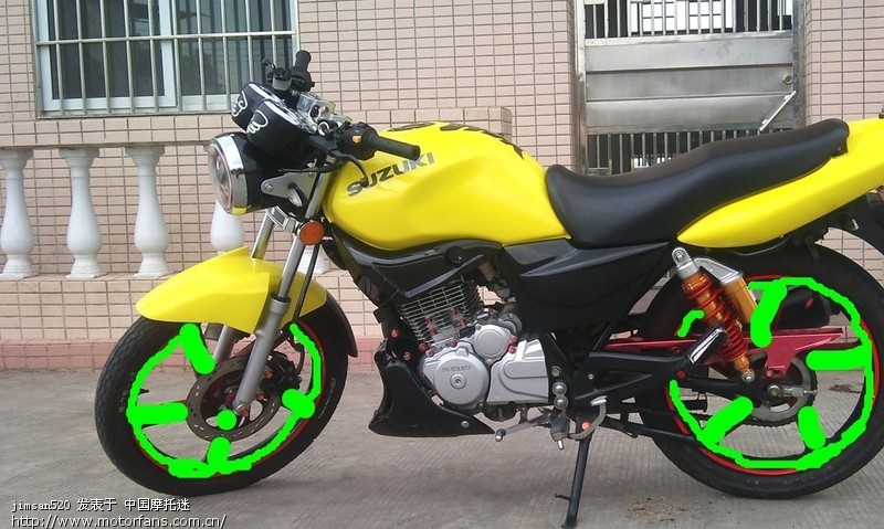 EN-3F车轮怎么改颜色? - 维修改装 - 摩托车论