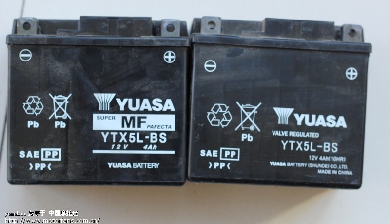 真假五羊本田100专用汤浅4A蓄电池,想网购的
