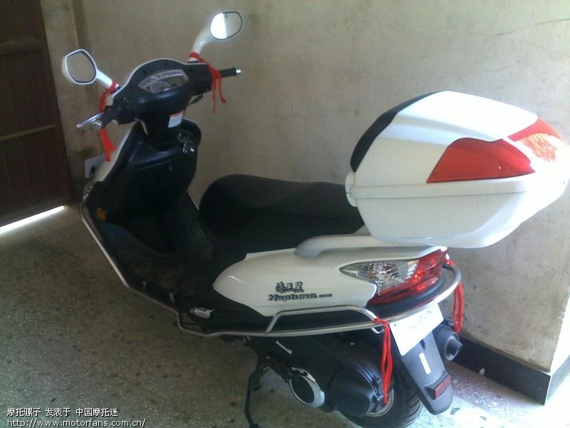 白色电喷海王星 - 踏板论坛 - 豪爵铃木踏板车 -