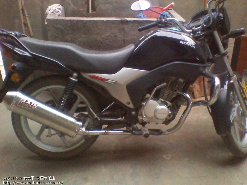 五羊本田锋朗125,改排气,跑车声音,有视频 - 五