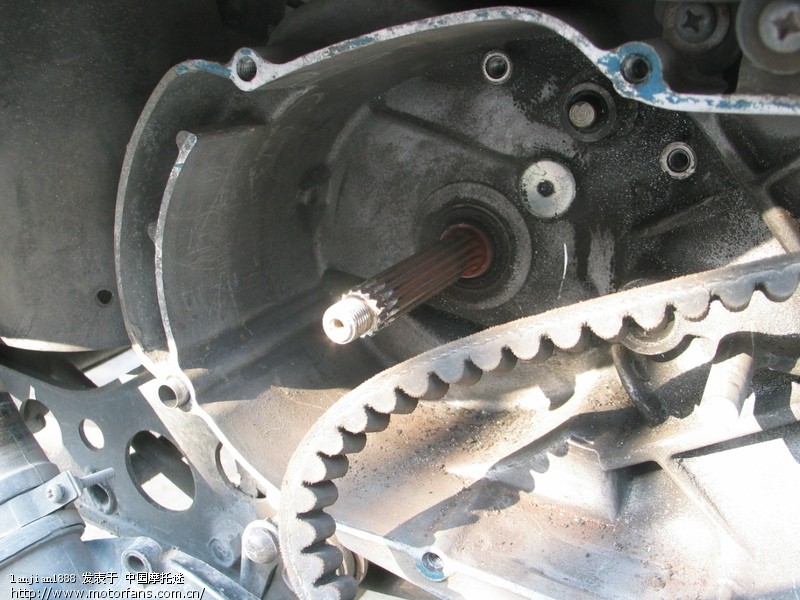 马杰斯特曲轴花键磨损,请教个问题 - 摩托车论