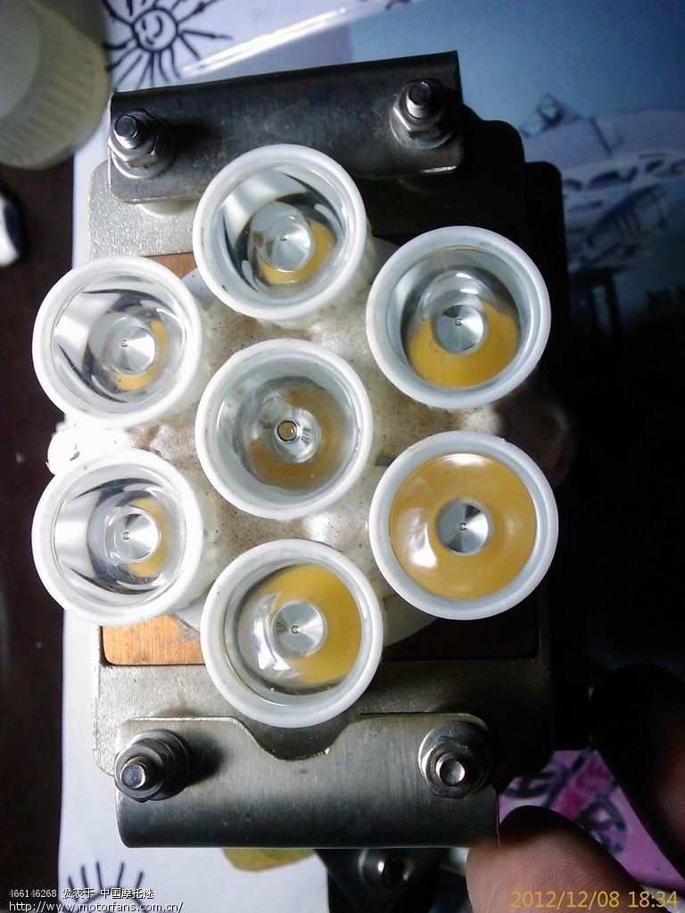 我为锋影做的LED大灯 - 弯梁世界 - 摩托车论坛