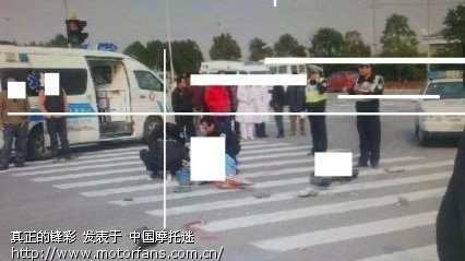 共和新路男子横穿马路被撞飞 血肉模糊 - 上海