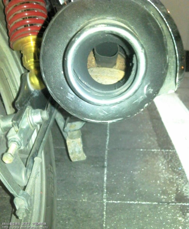 改装EN电喷150的排气管 - 豪爵铃木 - 摩托车论