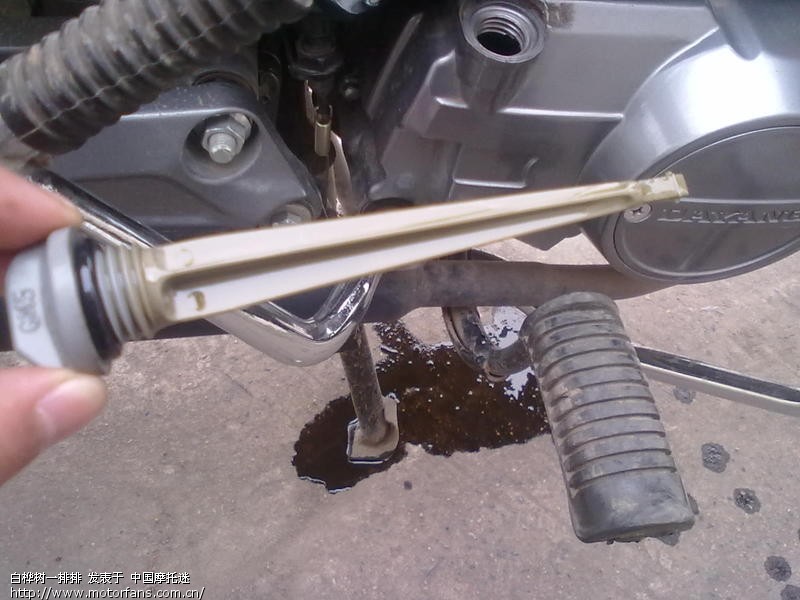 自己动手 大阳2E 换机油 - 弯梁世界 - 摩托车论