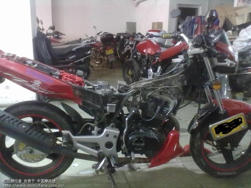 春节回家路上,豪天HT-150的油箱狂漏油啊~!惨