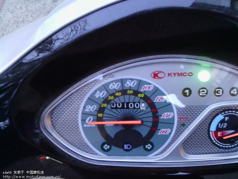 我的光阳悦舞CK110-D,跑了100KM了,发帖留念