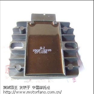 踏板车整流器坏了!修车铺没有这样式的用其他