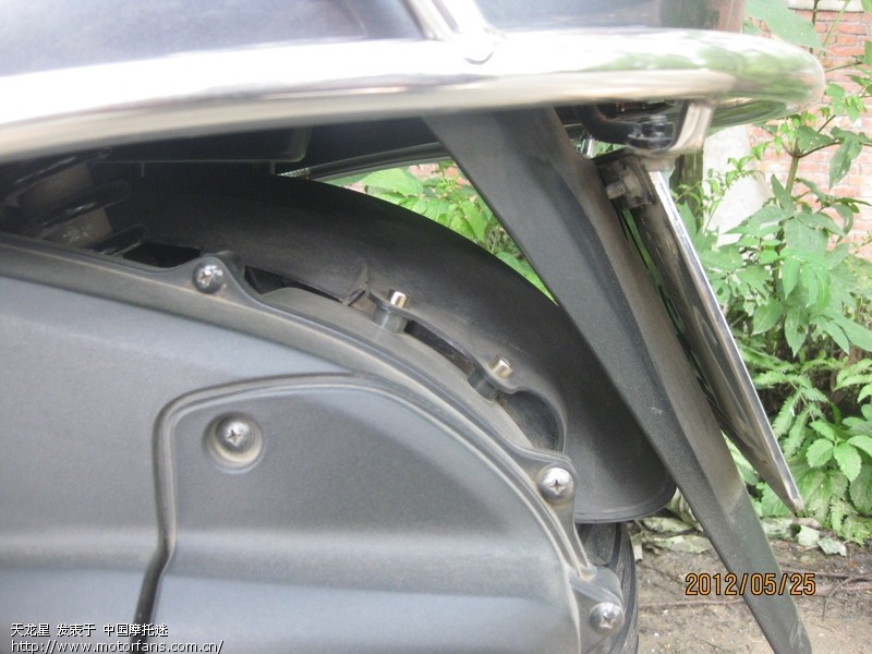 电喷海王星更换后挡泥板! - 踏板论坛 - 铃木踏板