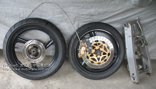 后碟刹改装方案-五羊本田-锋朗125