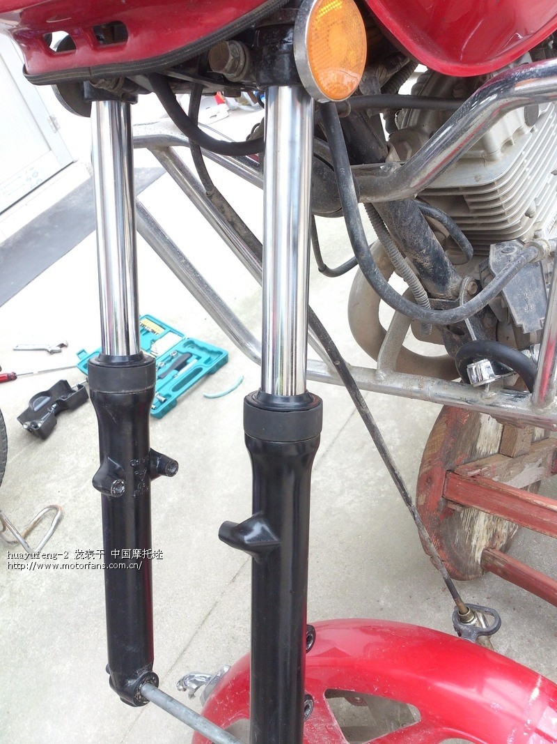 怎么拆解钻豹前减震 - 豪爵铃木-骑式车讨论专